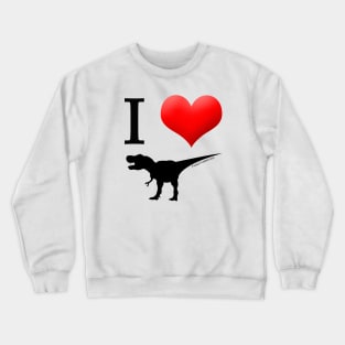 I Heart Dinos #black Crewneck Sweatshirt